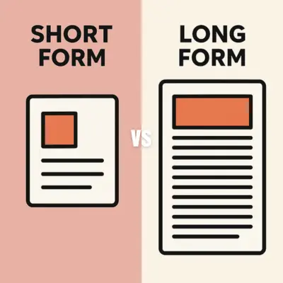 short-form vs long-form content